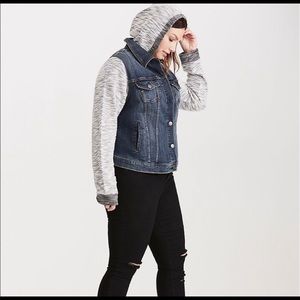 Torrid Denim French Terry Jacket